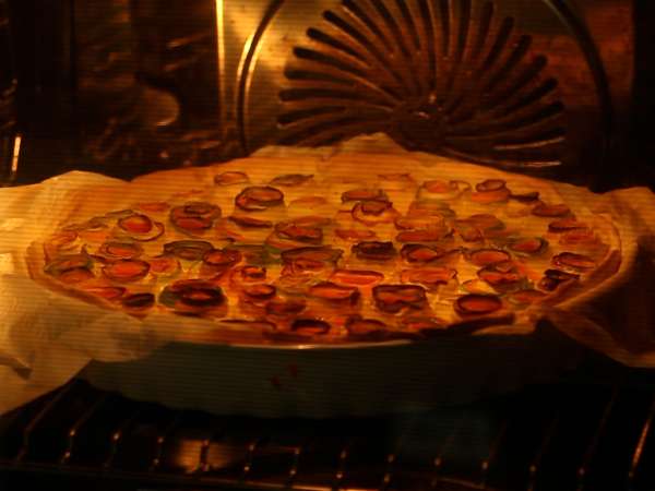 Rózsaszín cukkini és sárgarépa quiche - Előkészítés lépés 5