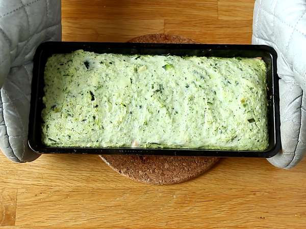 Cukkini és füstölt lazac terrine - Előkészítés lépés 7