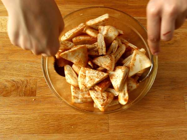 Pita kenyér chips - expressz recept - Előkészítés lépés 3