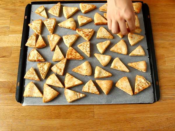 Pita kenyér chips - expressz recept - Előkészítés lépés 4