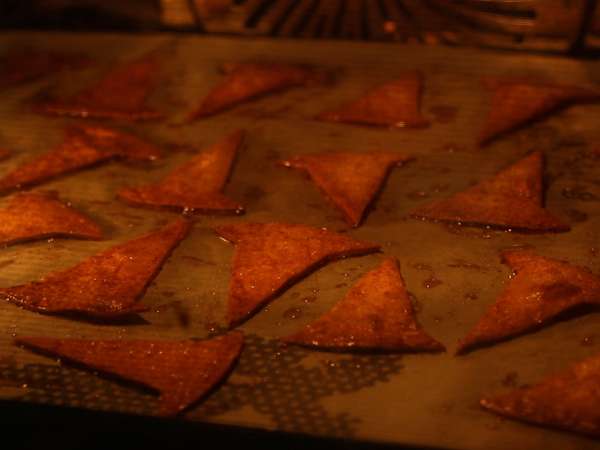 Boszorkánysapkák - tortilla chipsek - Előkészítés lépés 3