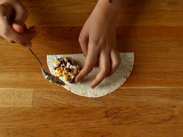 Vegetáriánus taco samosas - Előkészítés lépés 2
