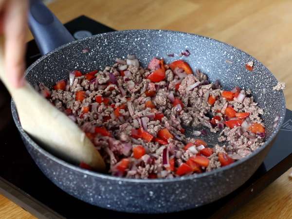 Taco darált húsos samosával - Előkészítés lépés 2