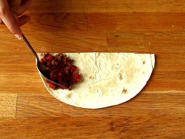 Taco darált húsos samosával - Előkészítés lépés 4