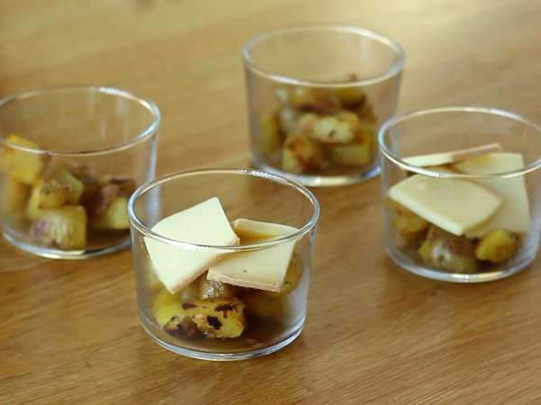 Verrines of raclette (készülék nélkül): akár aperitifként is élvezhető - Előkészítés lépés 3