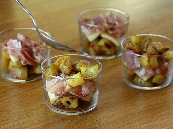 Verrines of raclette (készülék nélkül): akár aperitifként is élvezhető - Előkészítés lépés 4