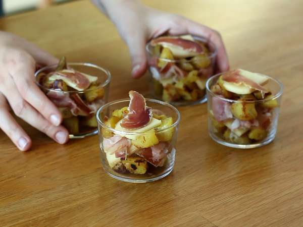 Verrines of raclette (készülék nélkül): akár aperitifként is élvezhető - Előkészítés lépés 5