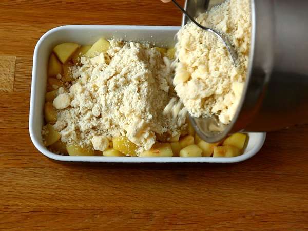 Szuper könnyű alma crumble - Előkészítés lépés 3