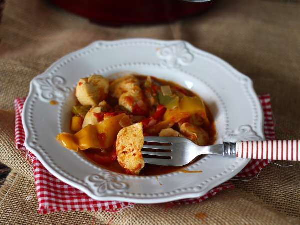 Express Basquaise csirke a Cookeóban - Előkészítés lépés 5