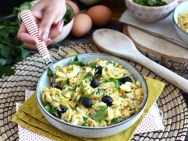 Bacalhau à Brás, egy egyszerű és ízletes hagyományos portugál recept - Előkészítés lépés 7