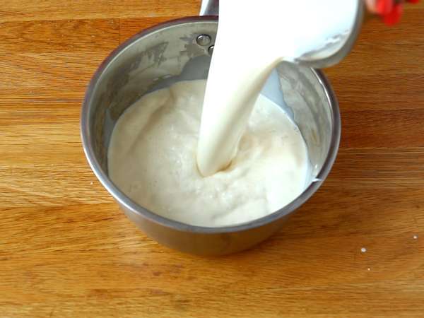 Panna cotta bogyós gyümölcsös coulis-szal - Előkészítés lépés 2