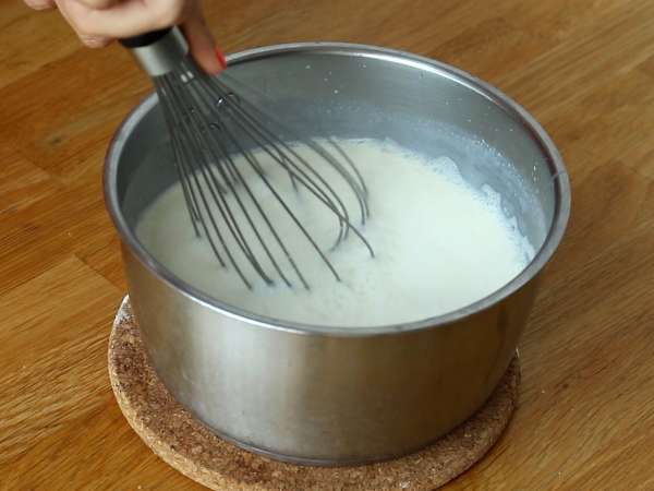 Vaníliás panna cotta füge mártással - Előkészítés lépés 3