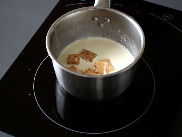 Csokoládé és nugát csészék. Egyszerű recept - Előkészítés lépés 4