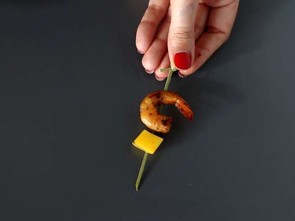 Garnélarák és mangó verrines édes és sós aperitifként - Előkészítés lépés 5