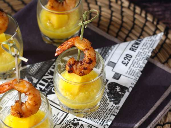 Garnélarák és mangó verrines édes és sós aperitifként - Előkészítés lépés 8