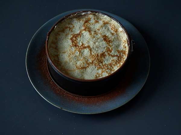 Tiramisu-stílusú palacsintatorta kávéval és kakaóval - Előkészítés lépés 6