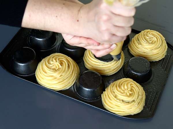 Tál alakú sült churros a bőséges feltéthez - Előkészítés lépés 4