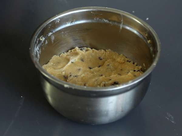 Csokoládé ganache csokoládéval töltött süteményes csészék, répa pot stílusban - Előkészítés lépés 2