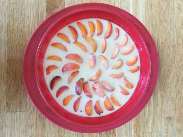 Könnyű sárgabarack clafoutis - Előkészítés lépés 6