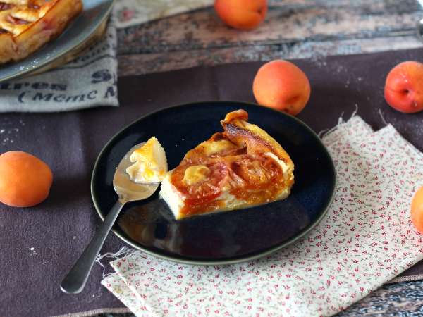 Könnyű sárgabarack clafoutis - Előkészítés lépés 9