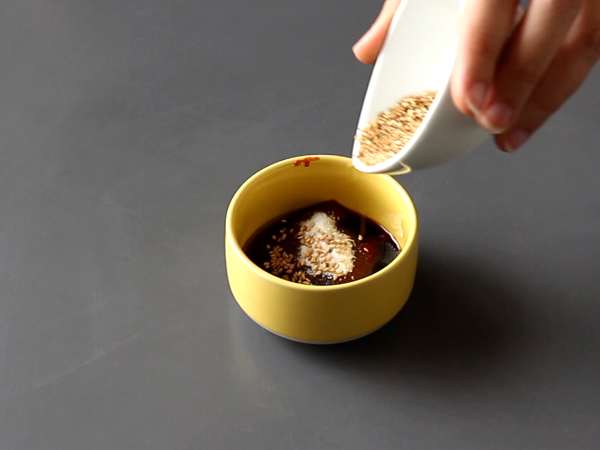 Fűszeres koreai gochujang szósz Bibimbaphoz - Előkészítés lépés 1