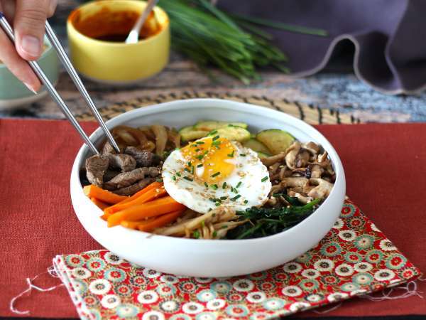 Bibimbap, a hagyományos koreai étel - Előkészítés lépés 13