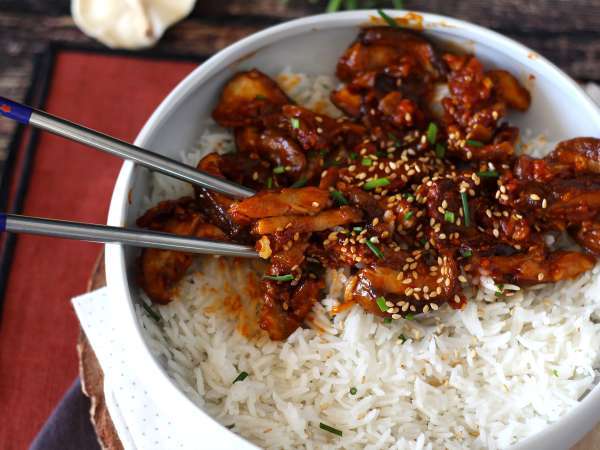 Koreai stílusú gomba - Shiitake gomba gochujang mártásban - Előkészítés lépés 7