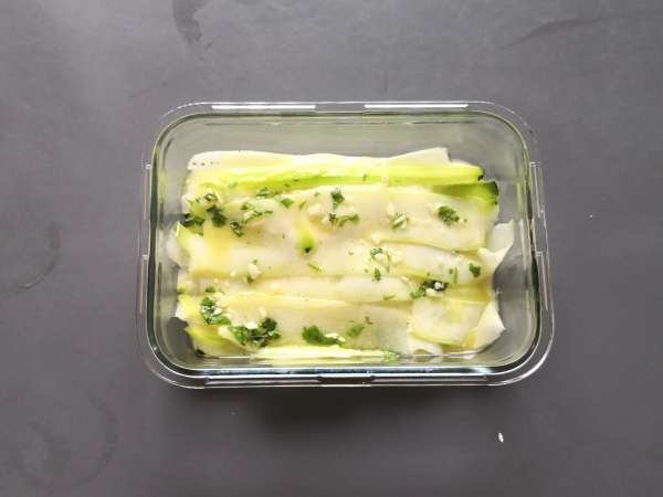 Pácolt cukkini, a tökéletes zöldséges carpaccio nyárra! - Előkészítés lépés 5