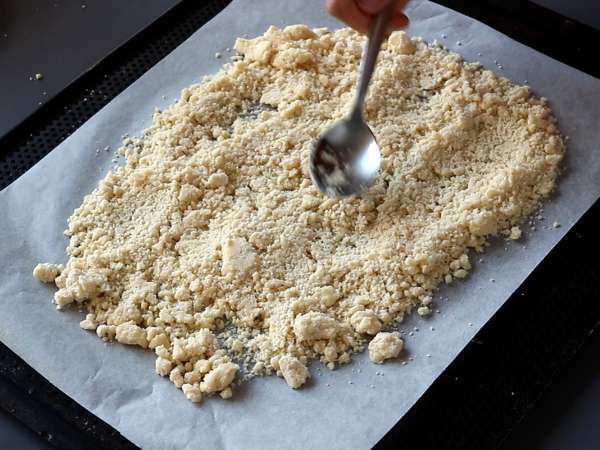 Vegetáriánus verrines: borsókrémleves, parmezán morzsa és mascarpone krém - Előkészítés lépés 2