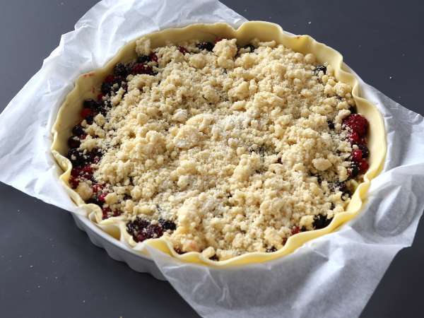 Express piros gyümölcsös torta - Előkészítés lépés 4