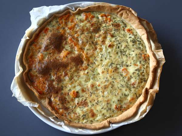 Tökös quiche, egy egyszerű és hatékony étkezéshez - Előkészítés lépés 5