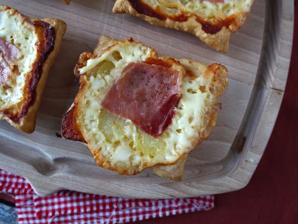 Kis raclette-ízű tatintorta tatin, egyedi adagokban - Előkészítés lépés 7
