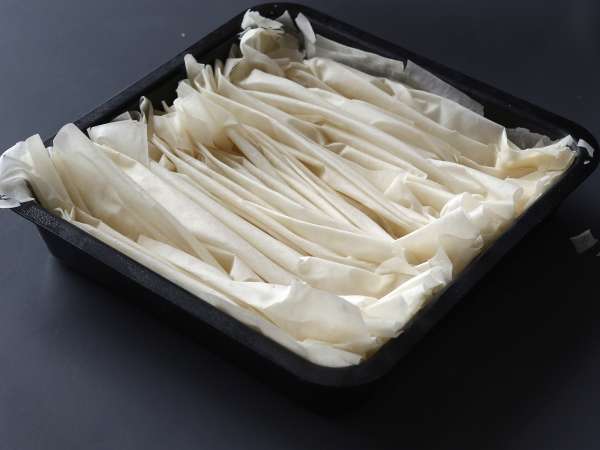 Sós ráncos torta kecskesajttal és mézzel - Előkészítés lépés 2