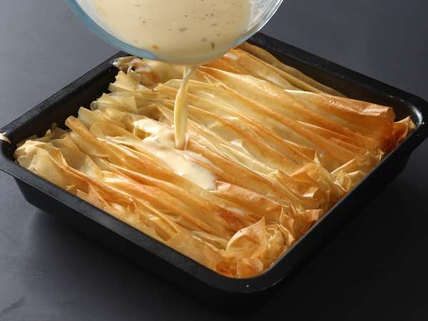 Sós ráncos torta kecskesajttal és mézzel - Előkészítés lépés 6