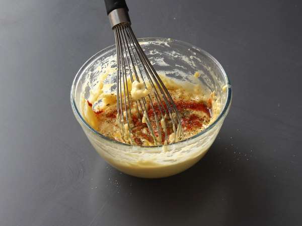 Paradicsomos muffinok olvadó mozzarella szívvel - Előkészítés lépés 2