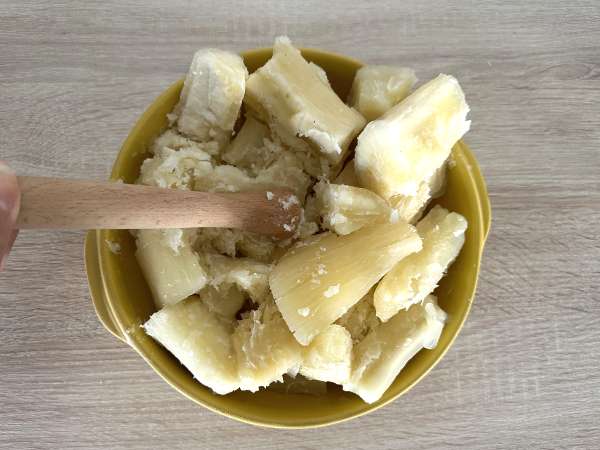 Krémes és egyszerű maniókapüré - Előkészítés lépés 3