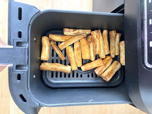 Légben sült manióka: ropogós és egészséges snack - Előkészítés lépés 5