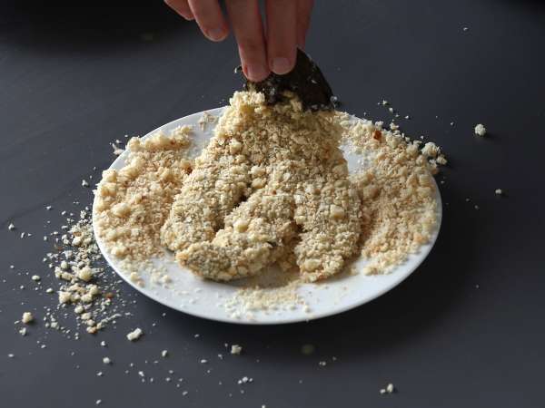 Panírozott padlizsán panko zsemlemorzsával, katsu-stílusú japán curry, de vegetáriánusan - Előkészítés lépés 7
