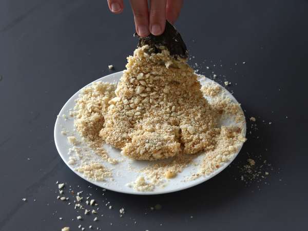 Panírozott padlizsán panko zsemlemorzsával, katsu-stílusú japán curry, de vegetáriánusan - Előkészítés lépés 8