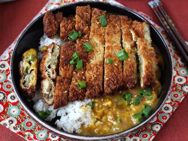 Panírozott padlizsán panko zsemlemorzsával, katsu-stílusú japán curry, de vegetáriánusan - Előkészítés lépés 18