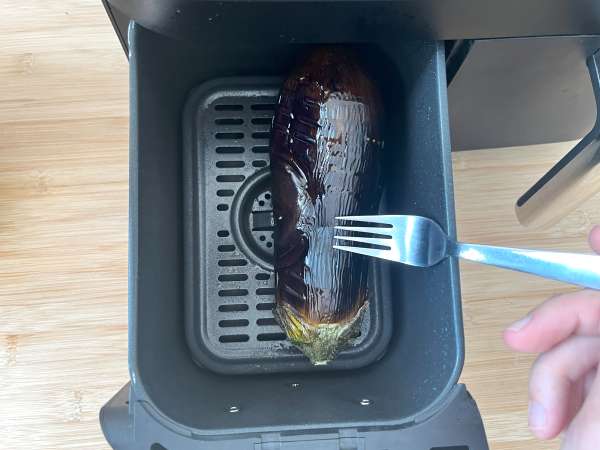 Rántott padlizsán milánói stílusban, de vegetáriánusan - Air Fryer főzés - Előkészítés lépés 3