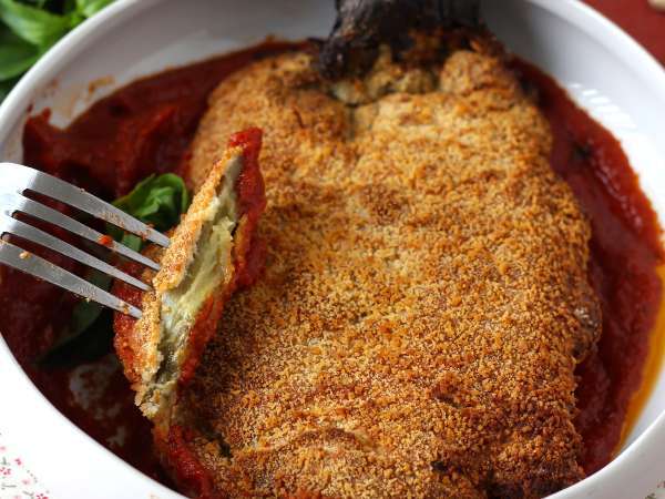 Rántott padlizsán milánói stílusban, de vegetáriánusan - Air Fryer főzés - Előkészítés lépés 14