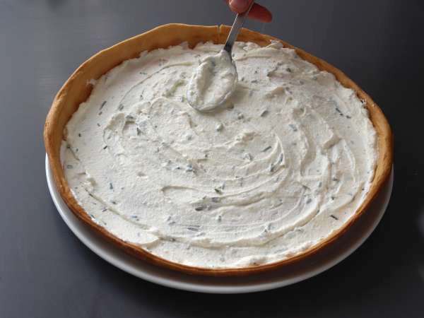 Szuper frissítő nyári torta: ricotta, uborka és füstölt lazac - Előkészítés lépés 7