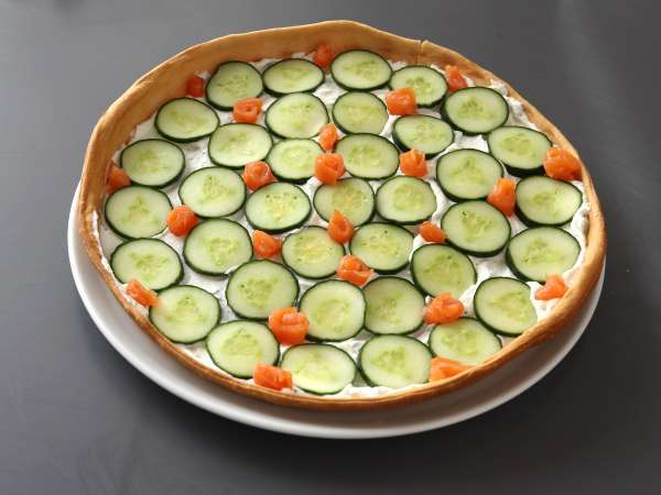 Szuper frissítő nyári torta: ricotta, uborka és füstölt lazac - Előkészítés lépés 9