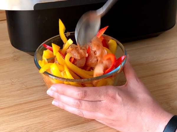 Fajitas a légsütőben: finom töltelék pillanatok alatt! - Előkészítés lépés 2