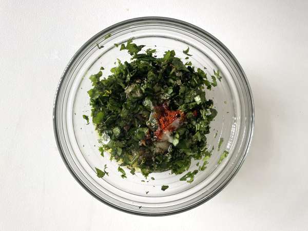 Sült burgonya chimichurrival - Előkészítés lépés 5