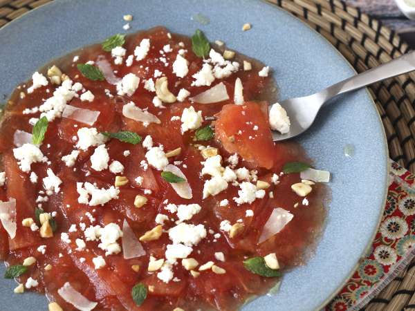 Görögdinnye carpaccio: a frissítő nyári előétel - Előkészítés lépés 5