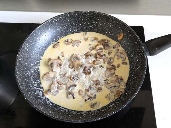 Borsó gnocchi gombamártással - Előkészítés lépés 6