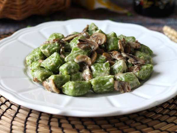 Borsó gnocchi gombamártással - Előkészítés lépés 10