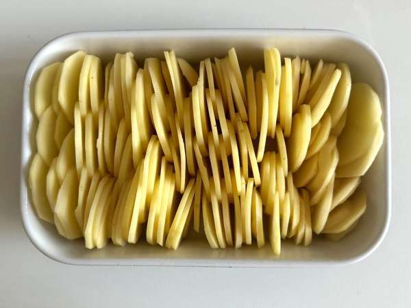 Burgonya gratin Air Fryerrel - Előkészítés lépés 3
